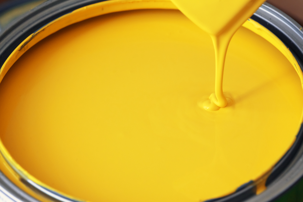 gelbe latexfarbe
