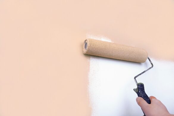 wand streichen mit silikatfarbe