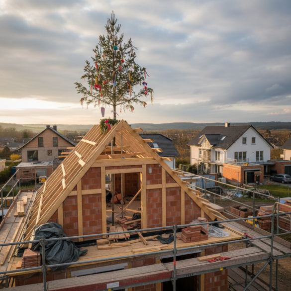 Geschmückter Richtbaum