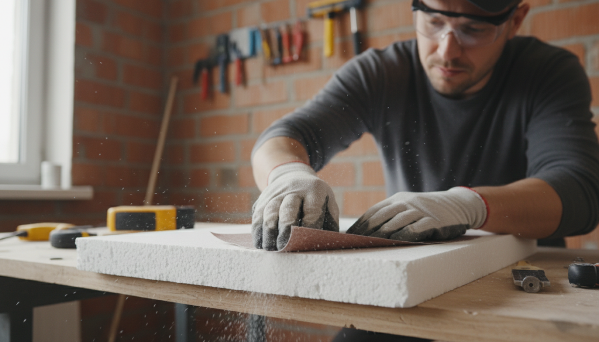 styroporplatte schleifen