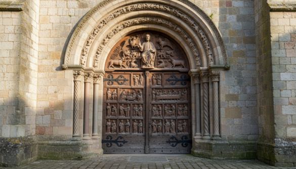 romanische bildertür