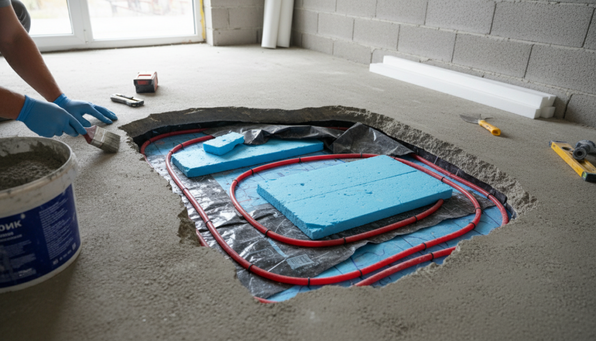 estrich loch reparieren