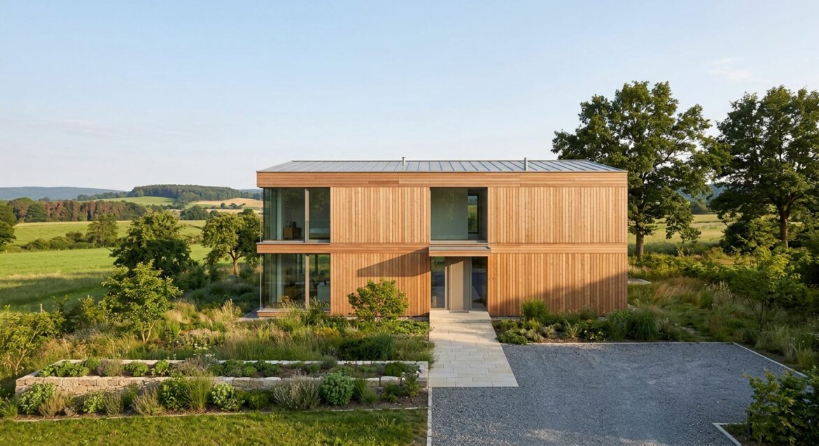 Haus ohne Dachüberstand